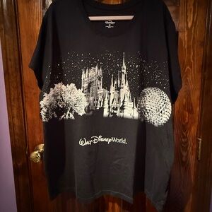 Walt Disney World Black sparkly Graphic T-Shirt